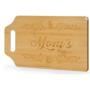 Cutting Board, Bamboo Cutting Board for Mom 15.3"L x 7.5"W x 0.4"